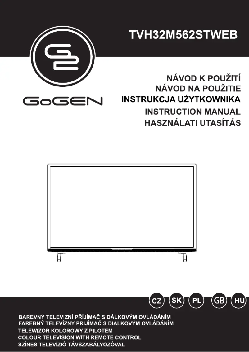 Página 1 del manual Manual de usuario GoGen TVH32M562STWEB