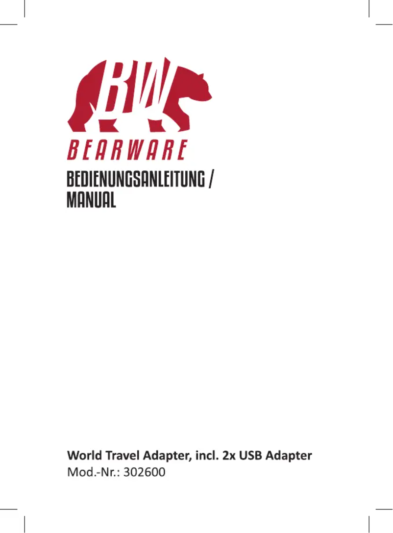Página 1 del manual Manual de usuario Bearware 302600