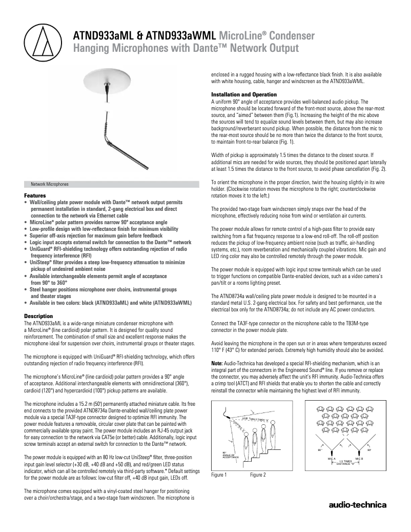 Image de la première page du manuel de l'appareil ATND933a