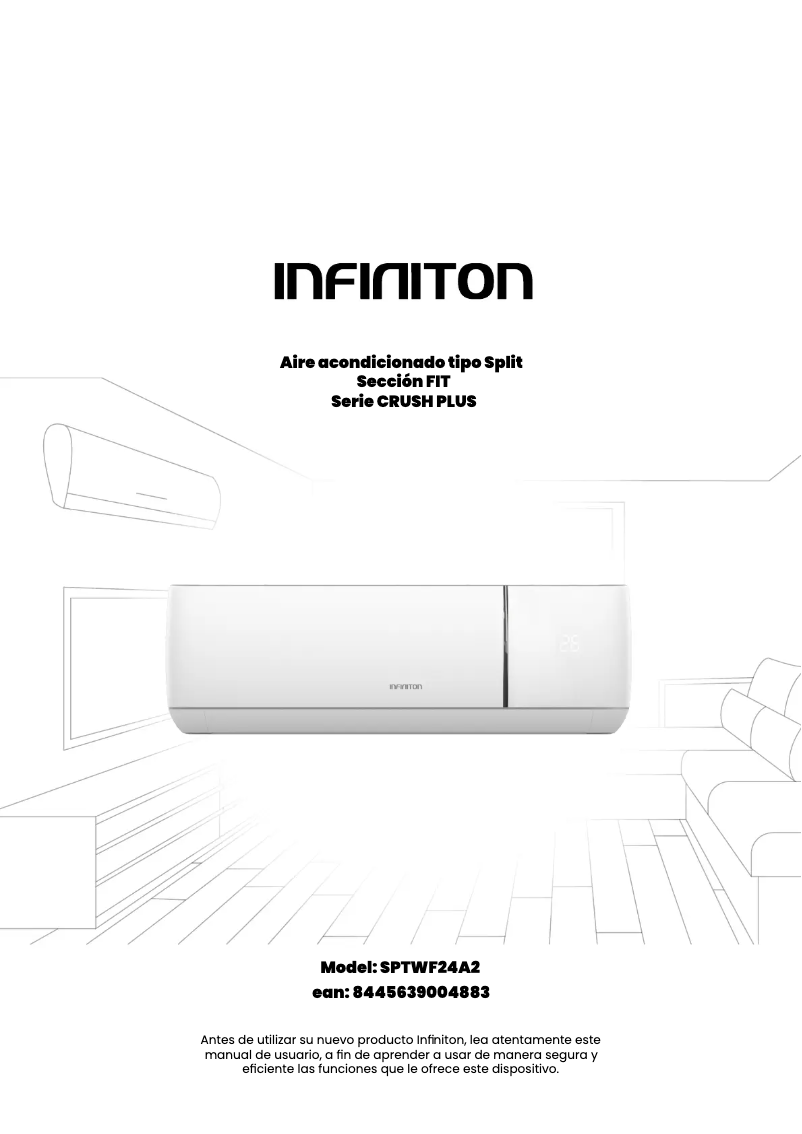 Page n°1 - Manuel utilisateur Infiniton SPTWF24A2