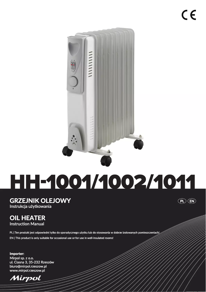 Page 1 de la notice Manuel utilisateur Mirpol HH-1011