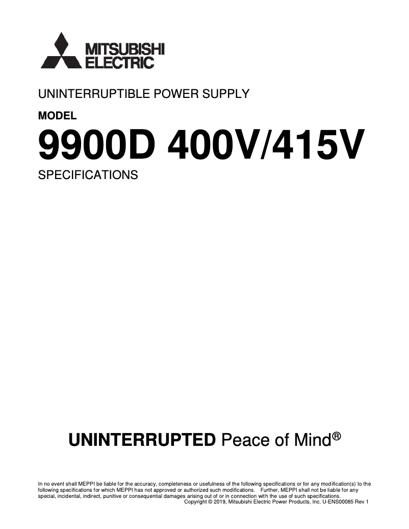 Image de la première page du manuel de l'appareil 9900D