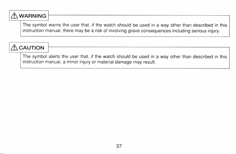 Page 1 de la notice Manuel utilisateur Seiko 6S37