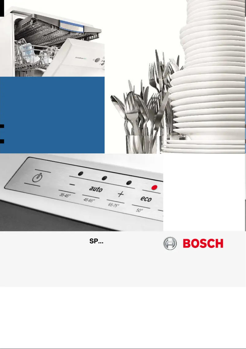 Page n°1 - Manuel utilisateur Bosch SPS50E18EU
