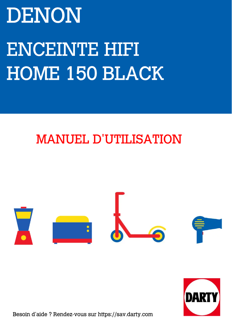 Image de la première page du manuel de l'appareil Home 150
