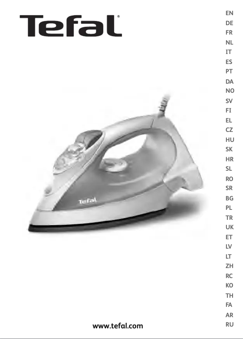Page 1 de la notice Manuel utilisateur Tefal Supergliss 10 FV3210