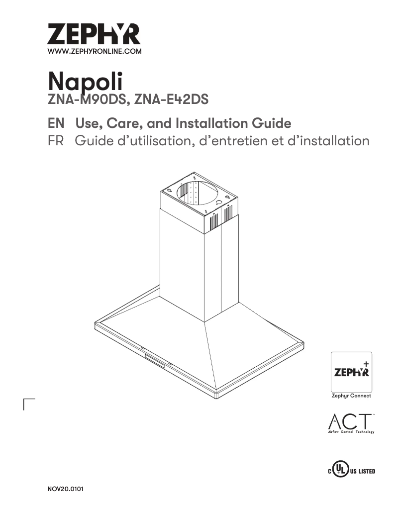 Image de la première page du manuel de l'appareil Napoli ZNA-E42DS