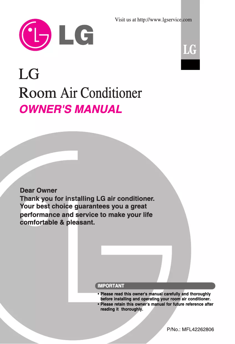 Page n°1 - Manuel utilisateur LG C09AWU