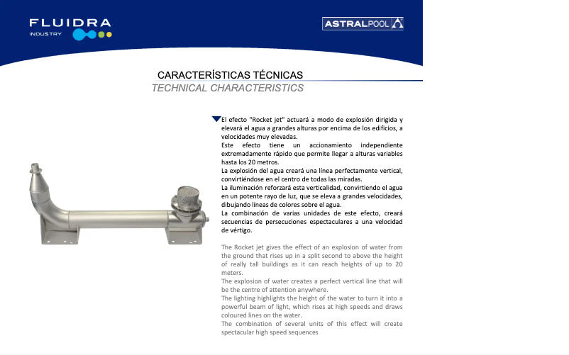 Page 1 de la notice Manuel utilisateur AstralPool Rocket Jet H