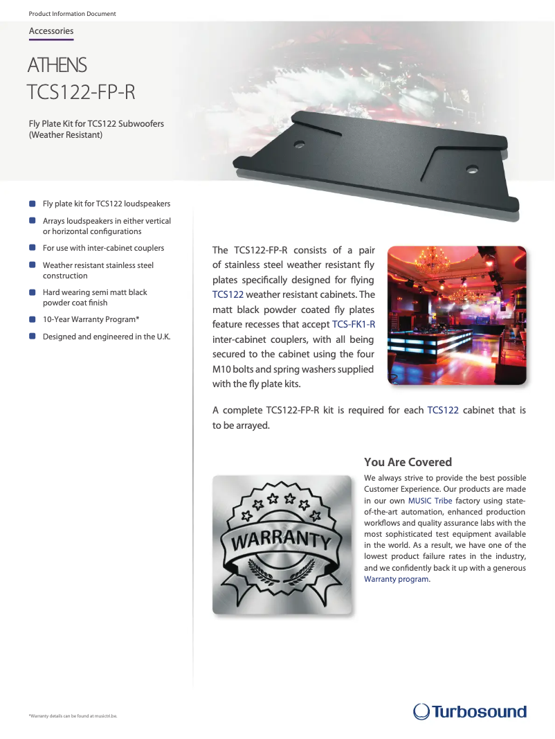 Image de la première page du manuel de l'appareil TCS122-FP-R