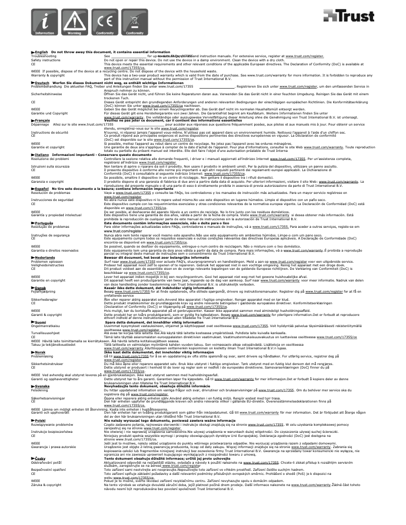 Page n°1 - Manuel utilisateur Trust Vivy Wireless Mini