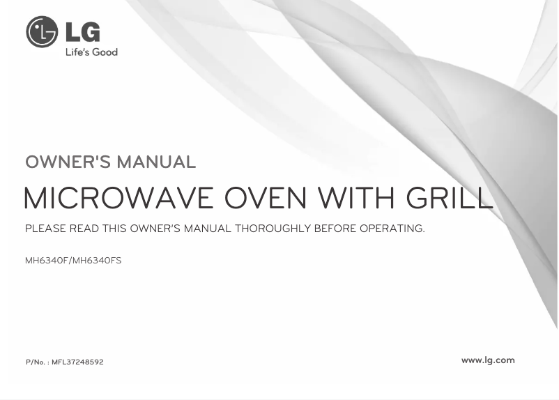 Page 1 de la notice Manuel utilisateur LG MH6340