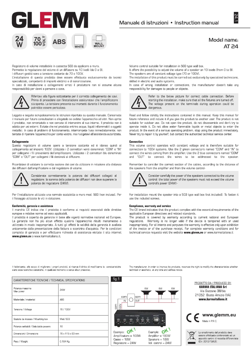 Image de la première page du manuel de l'appareil AT 24