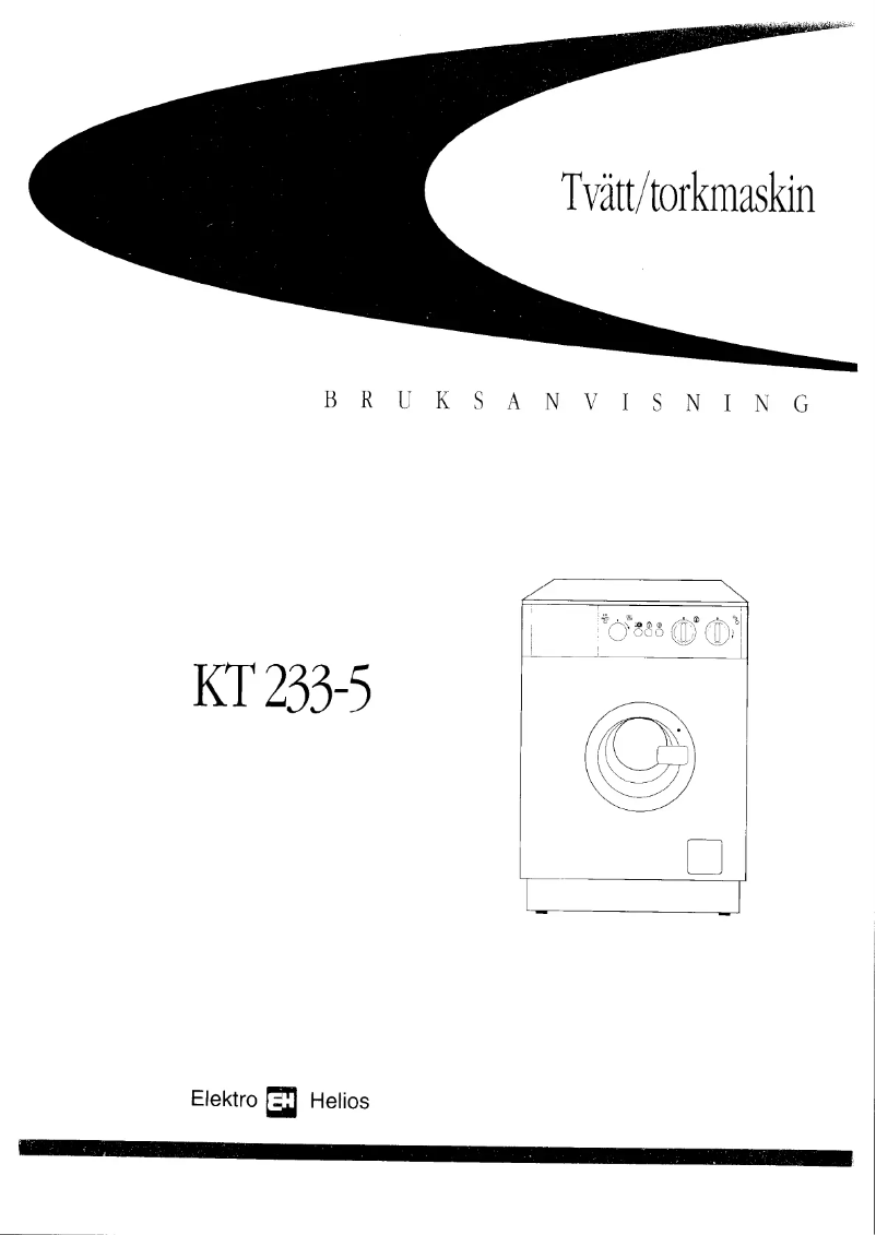 Page n°1 - Manuel utilisateur Elektro Helios KT233-5