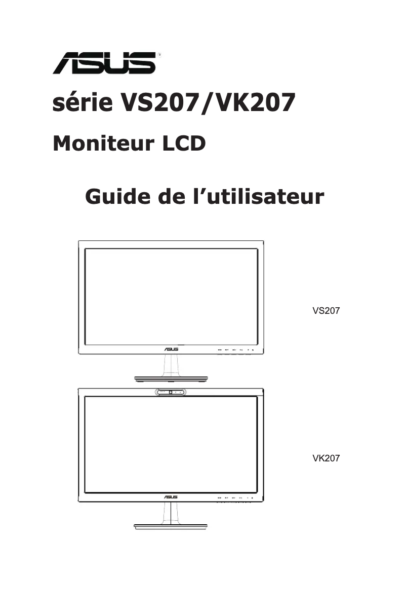 Image de la première page du manuel de l'appareil VK207S