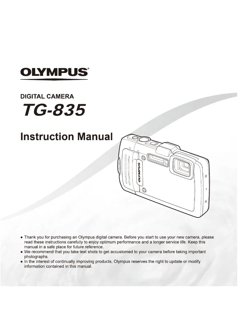 Página 1 del manual Manual de usuario Olympus TG-835