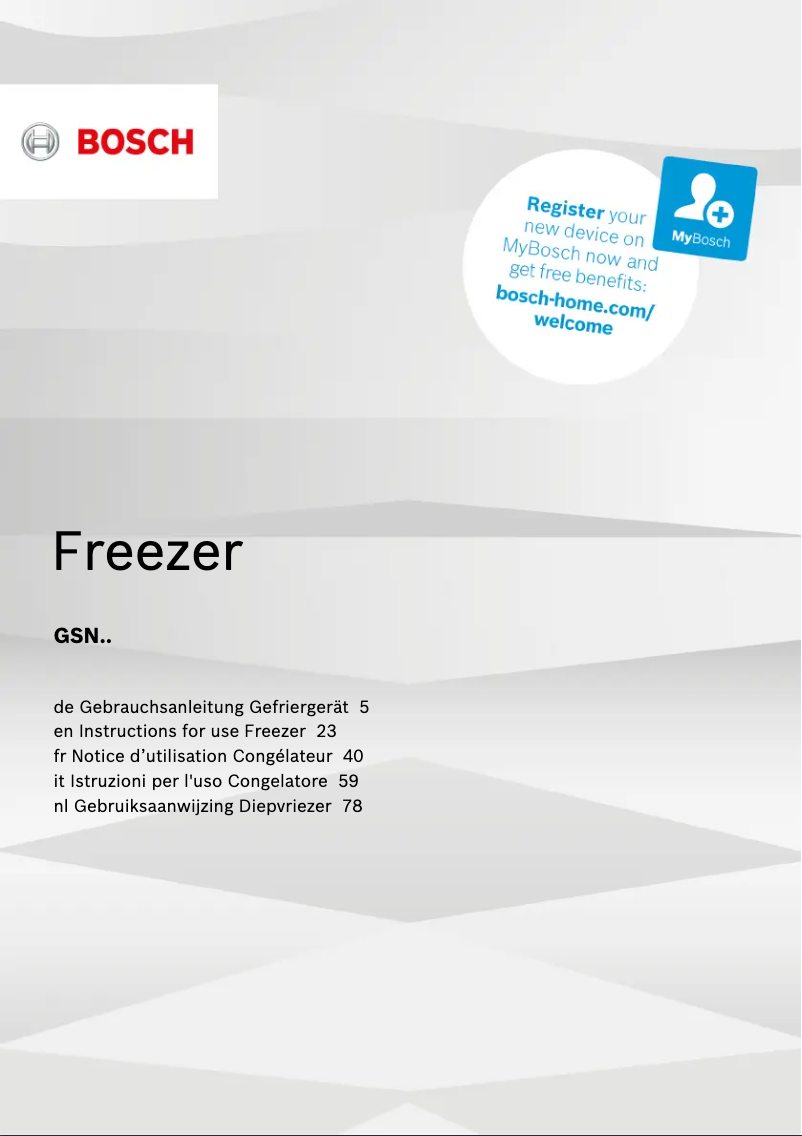 Image de la première page du manuel de l'appareil GSN54CW40