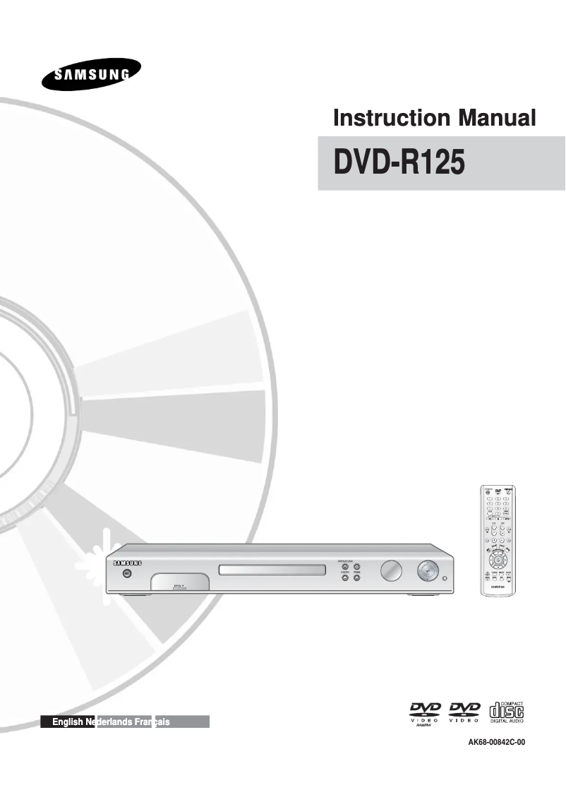 Image de la première page du manuel de l'appareil DVD-R125