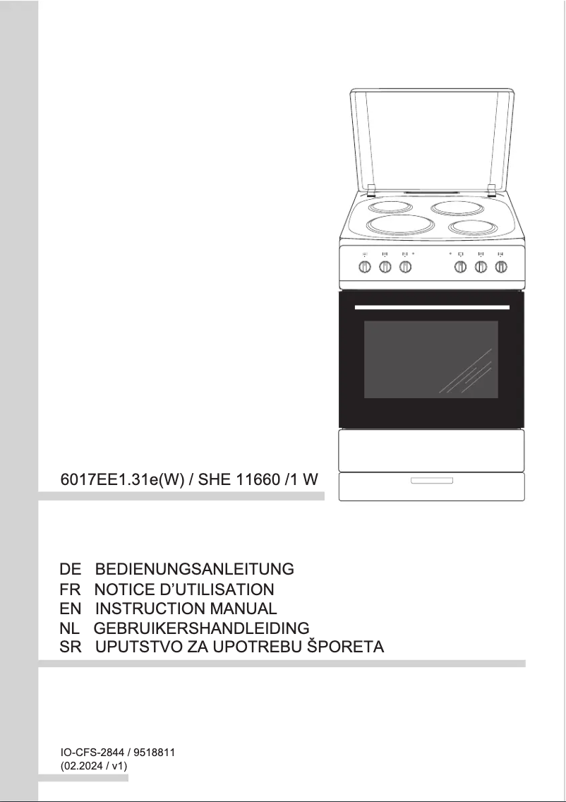 Página 1 del manual Manual de usuario Amica SHE 11660 W