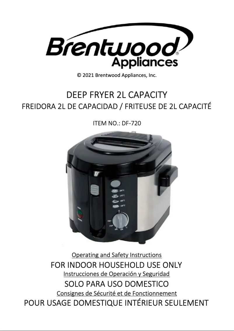 Image de la première page du manuel de l'appareil DF-720