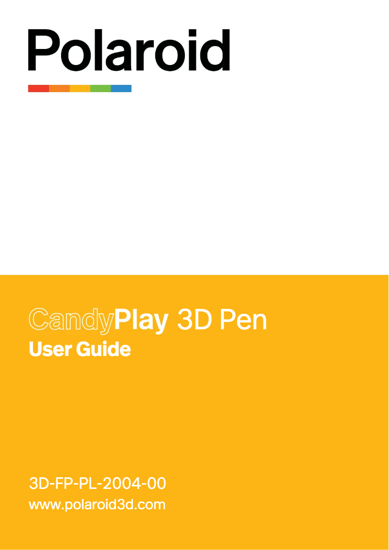 Página 1 del manual Manual de usuario Polaroid CandyPlay 3D Pen