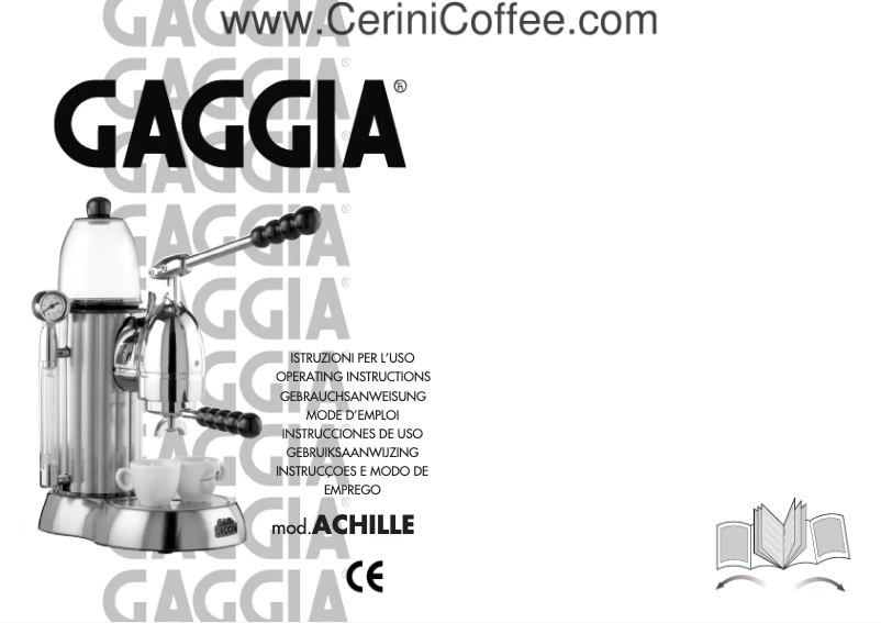 Image de la première page du manuel de l'appareil Saeco Achille ER 233