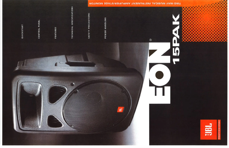 Imagen de la primera página del manual del dispositivo EON 15PAK