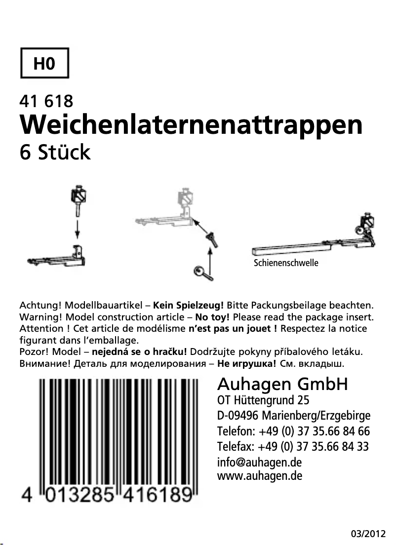 Image de la première page du manuel de l'appareil 41618