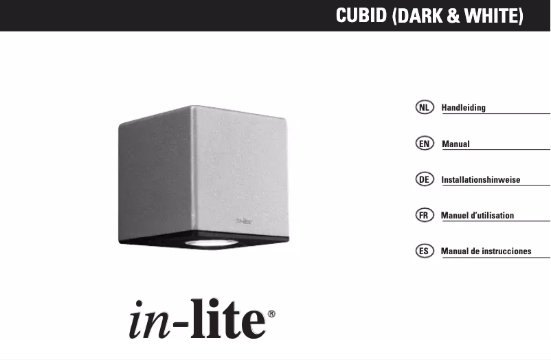 Page 1 de la notice Manuel utilisateur in-lite Cibid