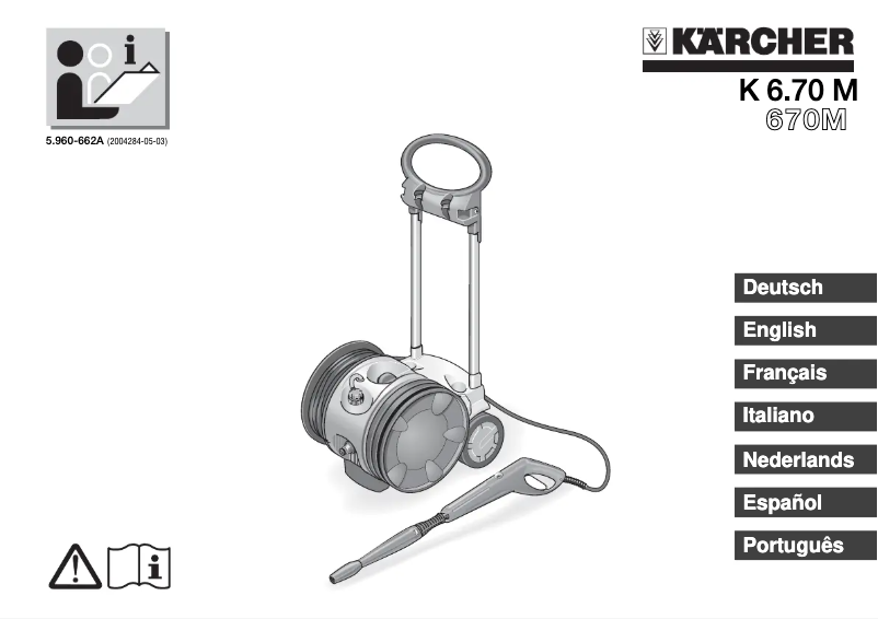 Page 1 de la notice Manuel utilisateur Kärcher 670 M
