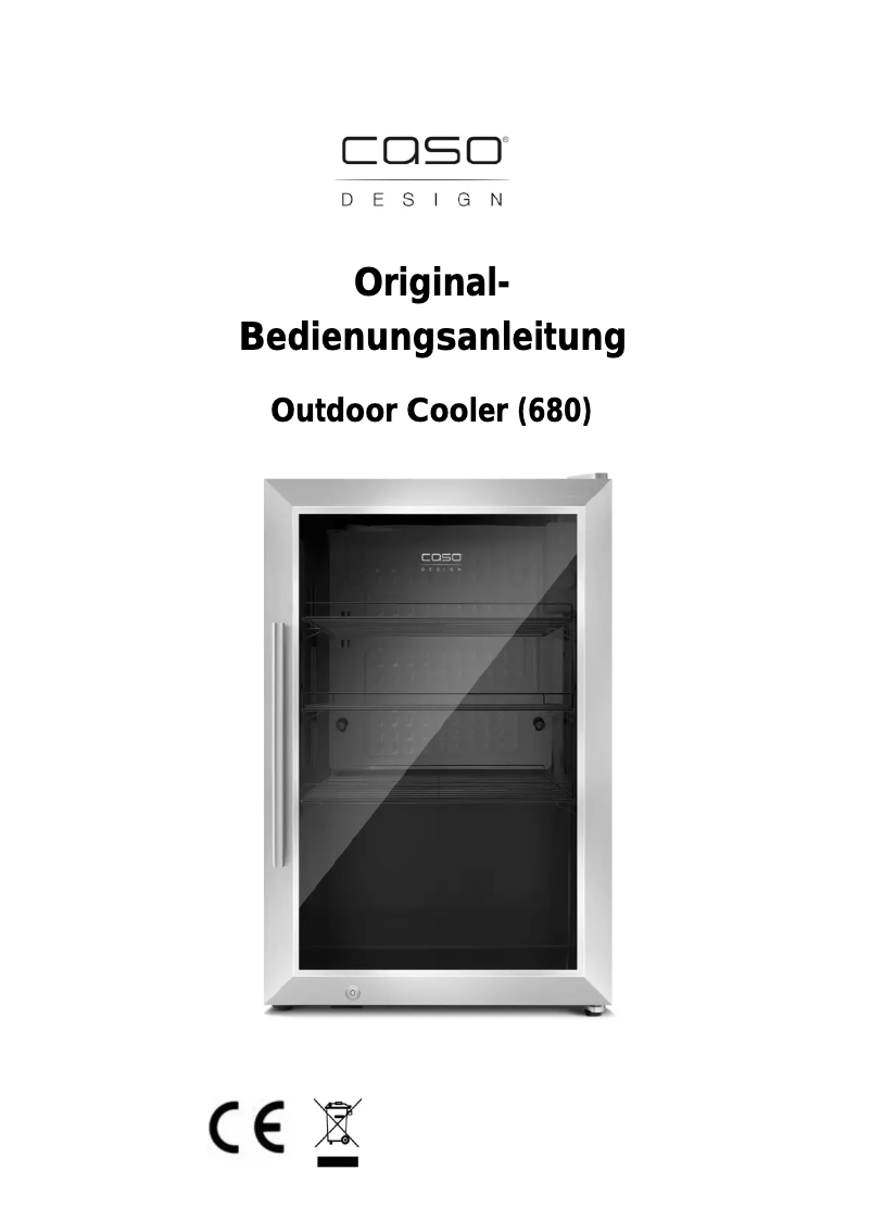 Page 1 de la notice Manuel utilisateur Caso Outdoor Cooler 680