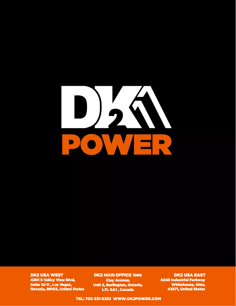 Page 1 de la notice Fiche technique DK2 Power OPG777