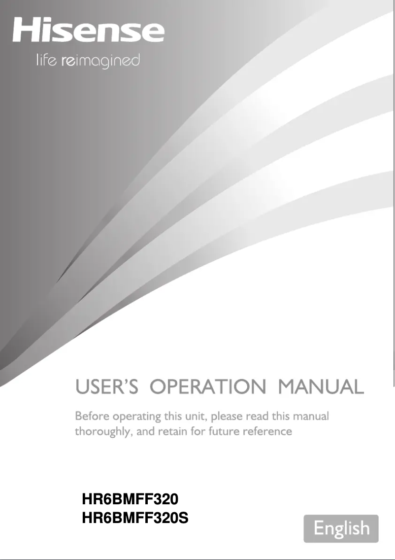 Image de la première page du manuel de l'appareil HR6BMFF320S