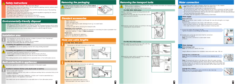 First page image of the manual for WLX20061BY