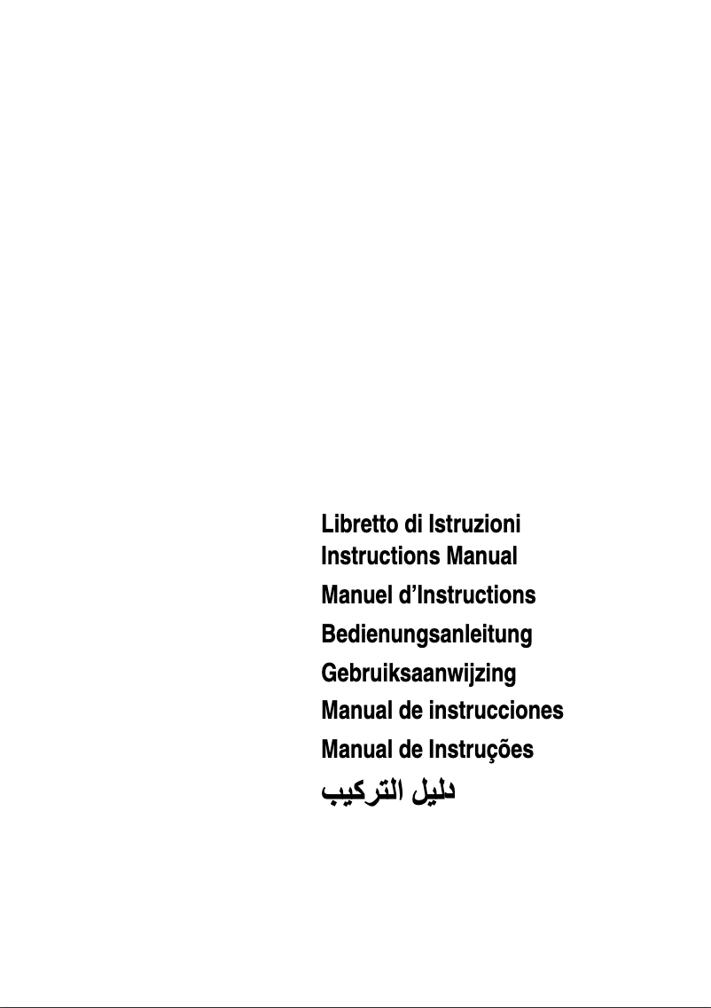 Page n°1 - Manuel utilisateur Elba Classic ECH 930 WH