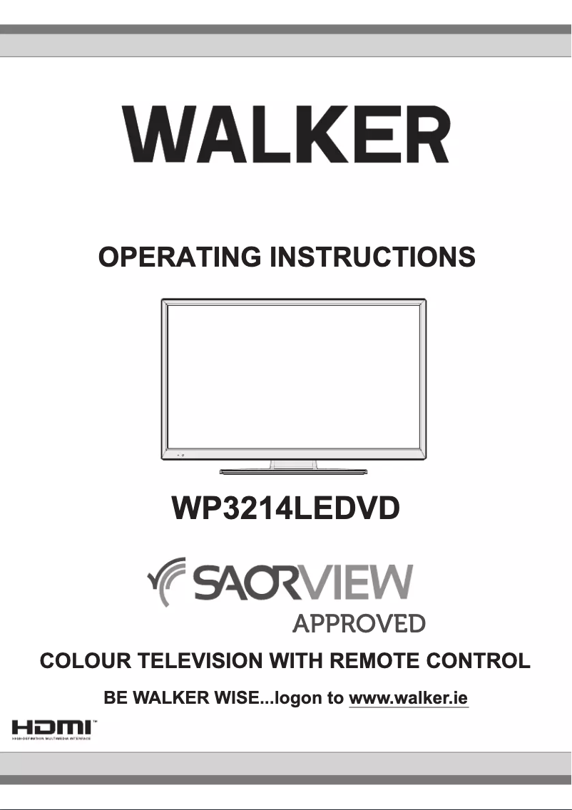 Página 1 del manual Manual de usuario Walker WP3214LEDVD