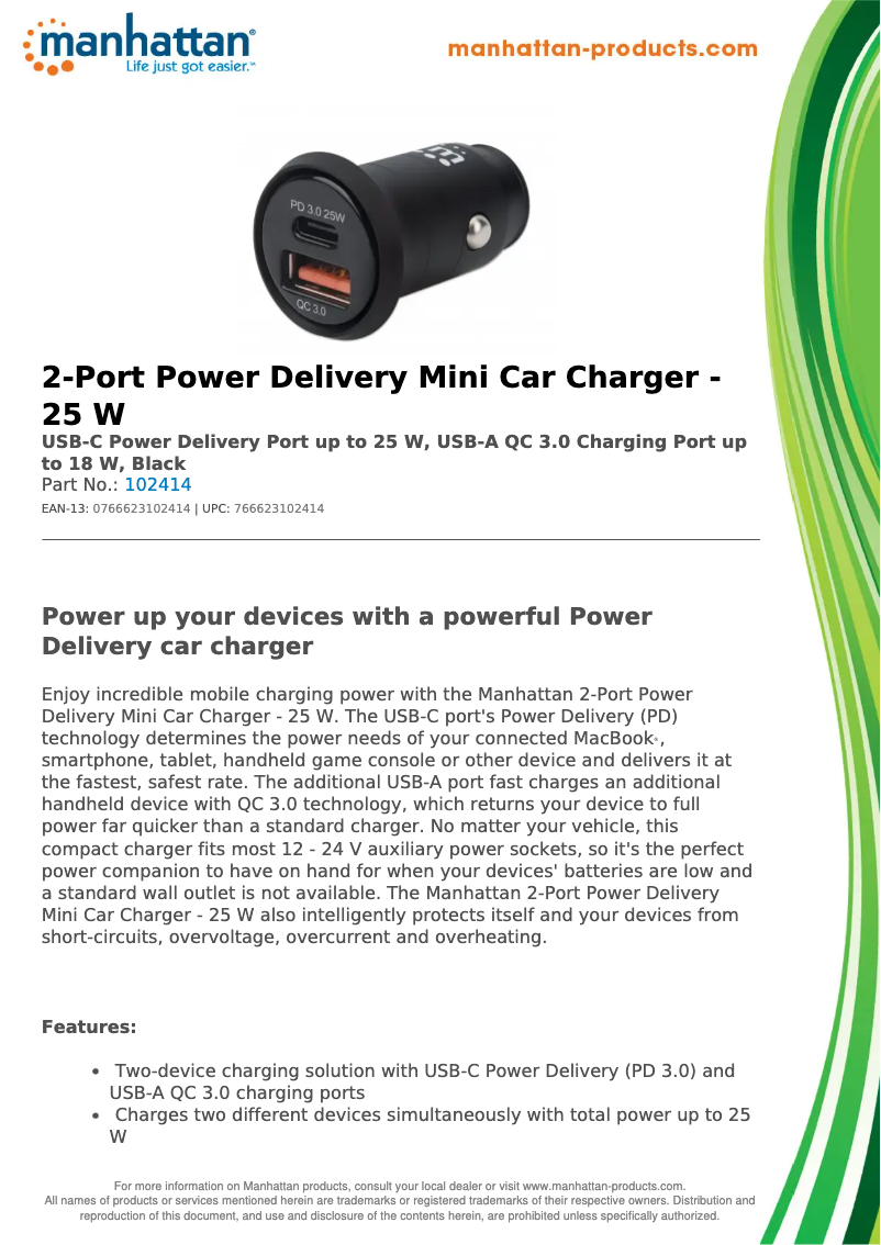 Image de la première page du manuel de l'appareil 102414