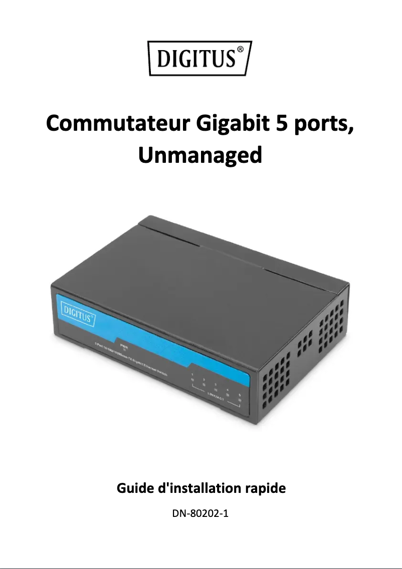 Page n°1 - Manuel utilisateur Digitus DN-80202-1