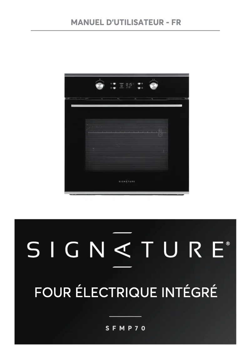 Page n°1 - Manuel utilisateur Signature SFMP70
