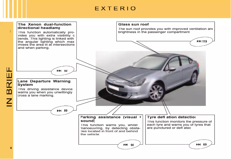 Page 1 de la notice Manuel utilisateur Citroën C5 Dag (2007)