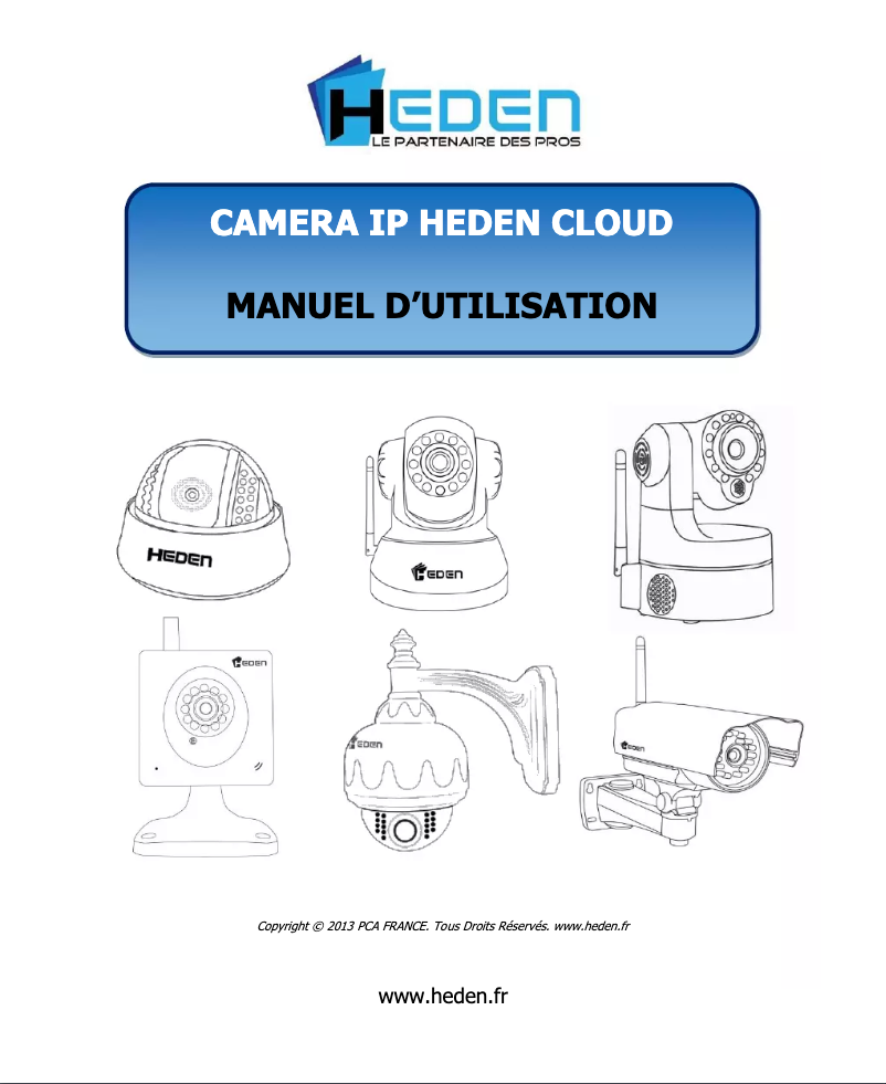 Page 1 de la notice Manuel utilisateur Heden CAMHEDP5IPWN