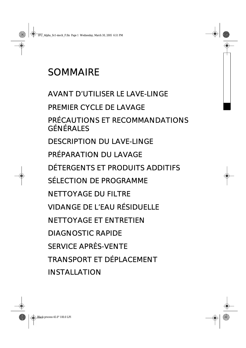 Image de la première page du manuel de l'appareil EV 1068