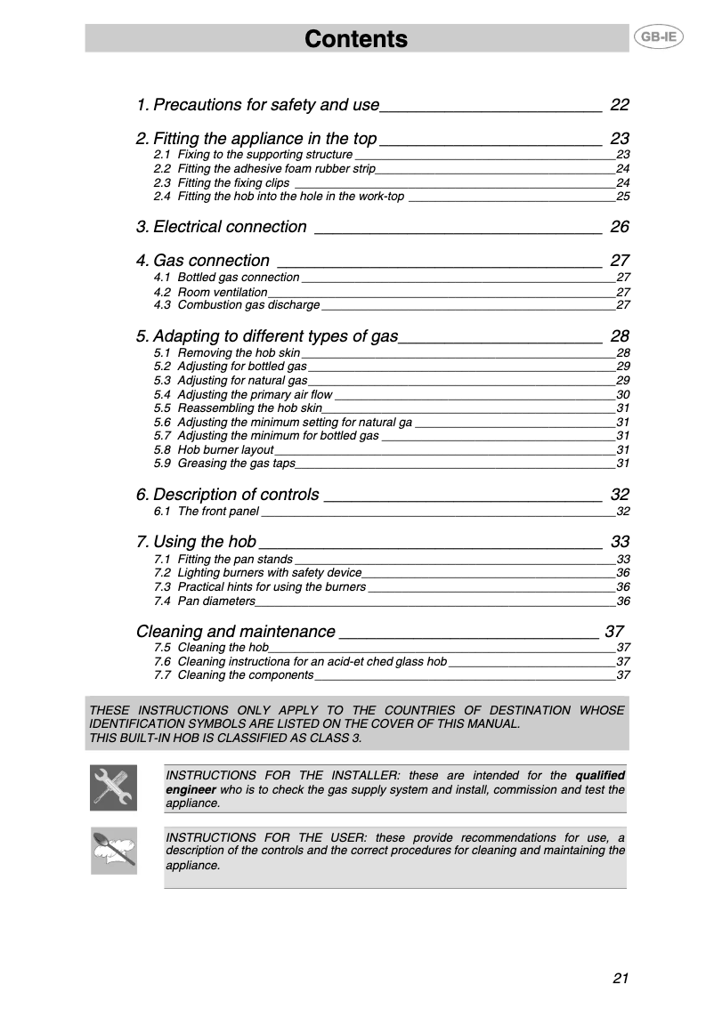 Page n°1 - Manuel utilisateur Smeg PVS750NL