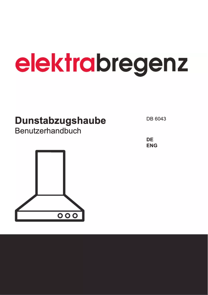 Page 1 de la notice Manuel utilisateur Elektra Bregenz DB 6043
