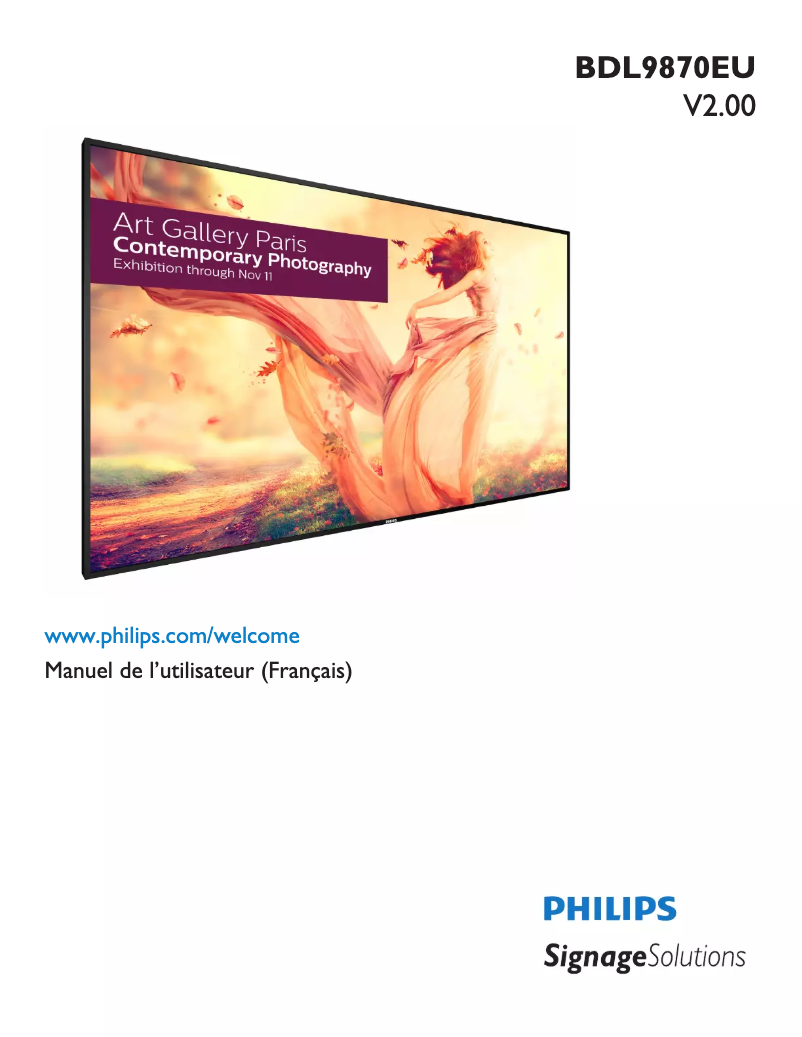 Image de la première page du manuel de l'appareil BDL9870EU