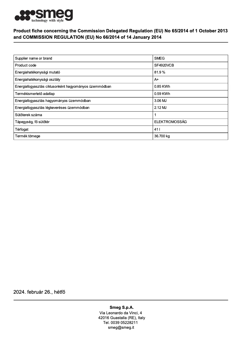 Image de la première page du manuel de l'appareil SF4920VCB