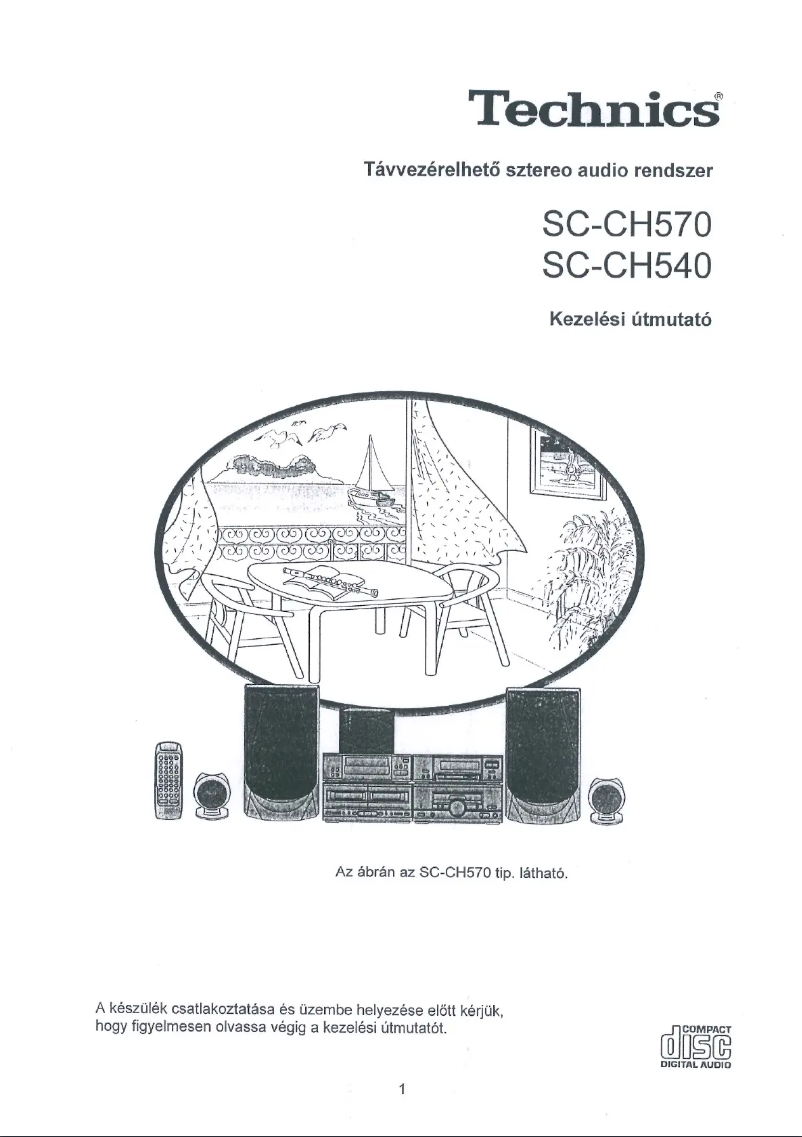 Page 1 de la notice Manuel utilisateur Panasonic SC-CH570
