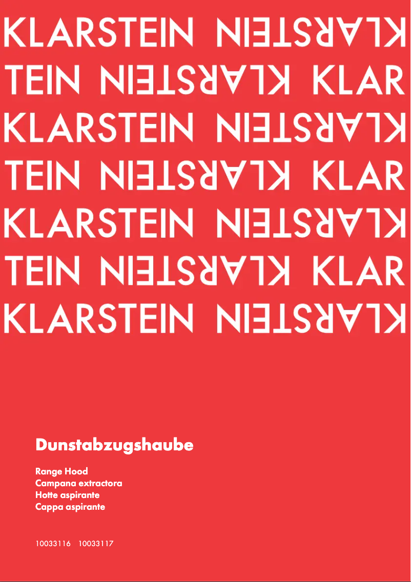 Page 1 de la notice Manuel utilisateur Klarstein 10033116