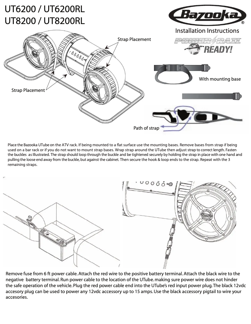 Page n°1 - Manuel utilisateur Bazooka UT8200RL