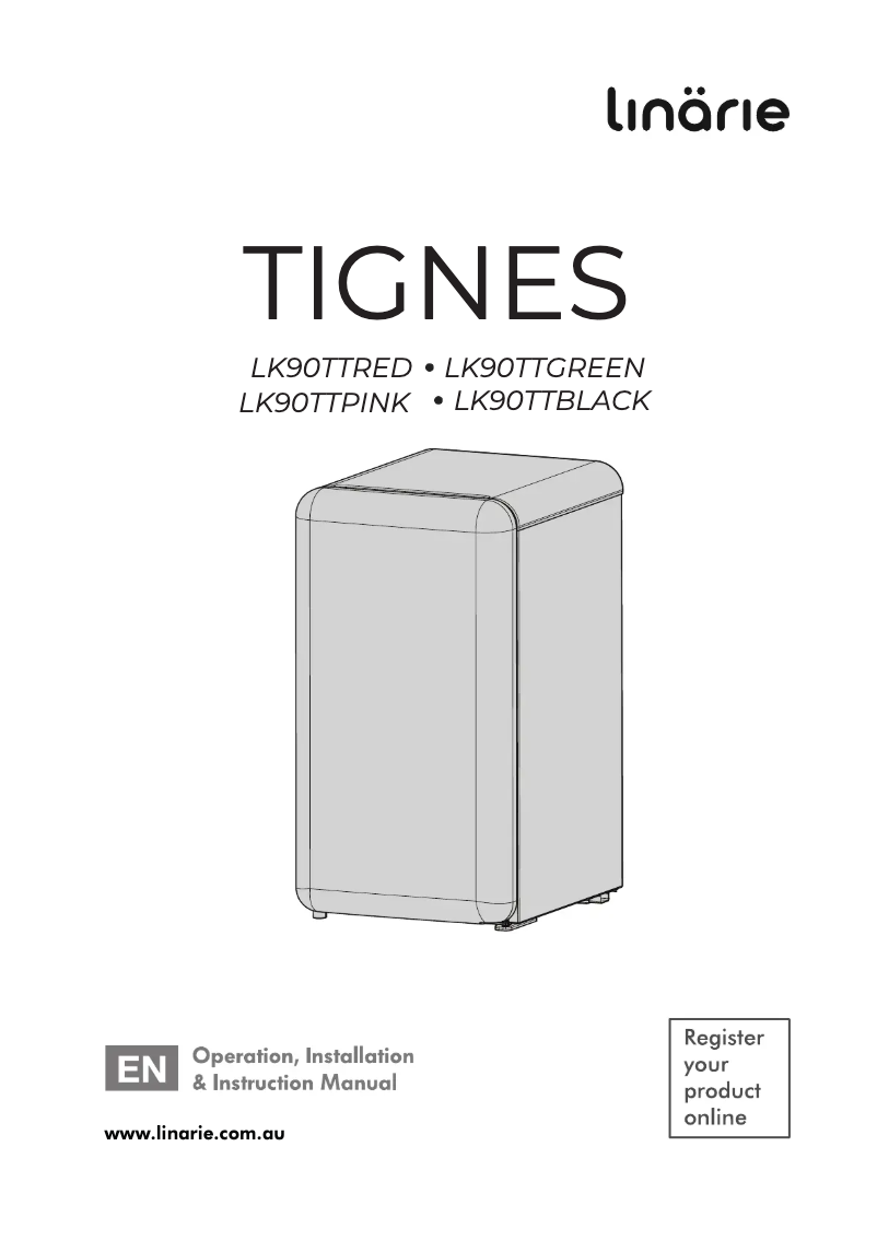 Image de la première page du manuel de l'appareil Tignes LK90TT